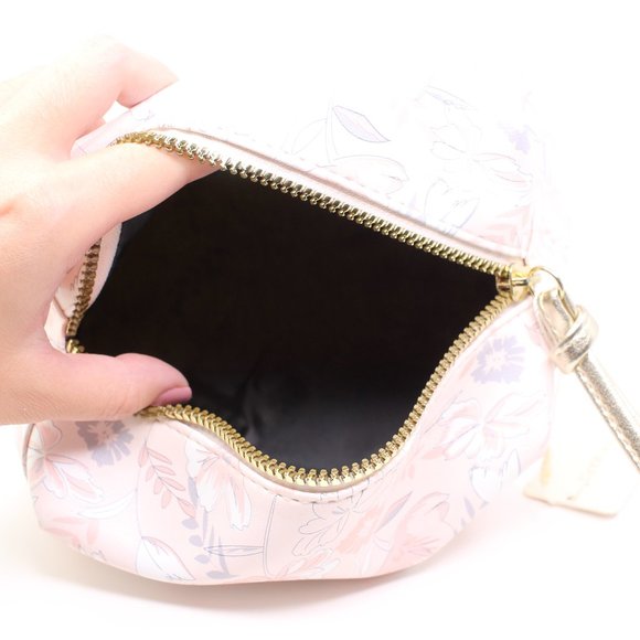 Primark Women's Pastel Pink Floral Makeup Bag - Picture 3 of 4